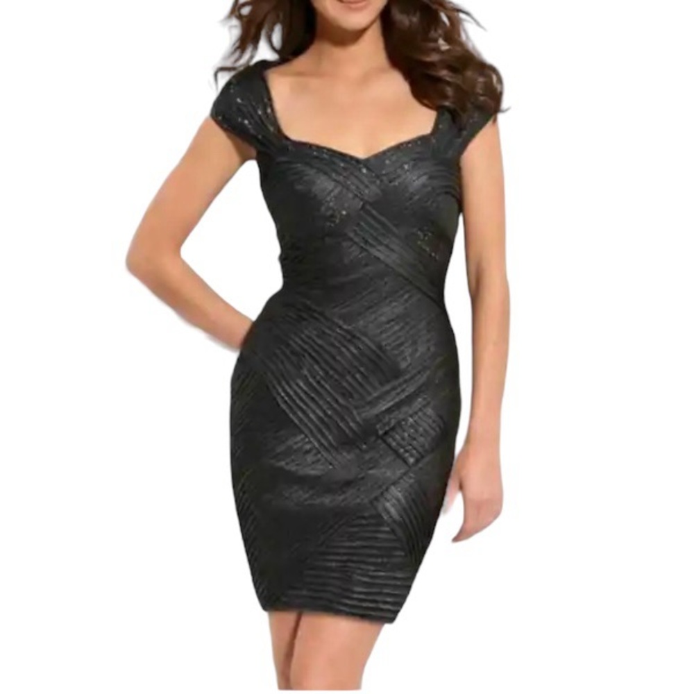 Pewter Tadashi Shoji Bodycon Dress - Picture 10 of 10